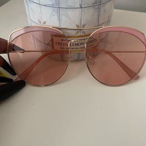 Pink and Gold Sunglasses
